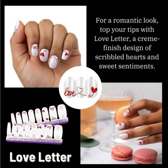 3/$20💘 Color Street Nail Polish Strips in Love Letter - Picture 1 of 15